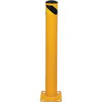 Bollard, Steel, 36" H x 4-1/2" W, Yellow Rock Safety Industrial Ltd
