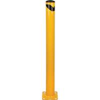 Bollard, Steel, 48" H x 4-1/2" W, Yellow Rock Safety Industrial Ltd
