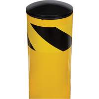 Safety Bollard, Steel, 36" H x 5-1/2" W, Yellow Rock Safety Industrial Ltd