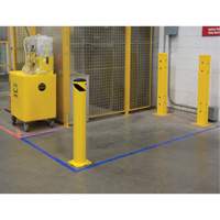 Safety Bollard, Steel, 36" H x 5-1/2" W, Yellow Rock Safety Industrial Ltd