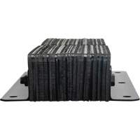 Laminated Dock Bumpers, Vertical, Rubber, 11" W x 4" D x 24" H Rock Safety Industrial Ltd