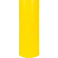 Capuchon en poly&eacute;thyl&egrave;ne pour borne de protection, 6-5/8" dia. x 60" l, Rouge/Jaune Rock Safety Industrial Ltd