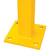 Poteau de coin pour garde-corps l&eacute;gers, Acier, 42" h, Jaune s&eacute;curit&eacute; OSHA Rock Safety Industrial Ltd
