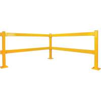 Garde-corps Lift-Out, Acier, 3' lo x 4" h, Jaune s&eacute;curit&eacute; OSHA Rock Safety Industrial Ltd