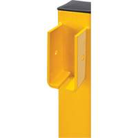 Poteau de coin pour garde-corps l&eacute;gers, Acier, 42" h, Jaune s&eacute;curit&eacute; OSHA Rock Safety Industrial Ltd