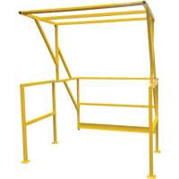 Barri&egrave;re de s&eacute;curit&eacute; pour mezzanine, 70" lo x 77" ha, 78" &eacute;lev&eacute;e, Jaune Rock Safety Industrial Ltd