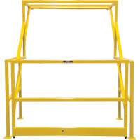Barri&egrave;re de s&eacute;curit&eacute; pour mezzanine, 70" lo x 77" ha, 78" &eacute;lev&eacute;e, Jaune Rock Safety Industrial Ltd