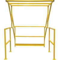 Barri&egrave;re de s&eacute;curit&eacute; pour mezzanine, 70" lo x 77" ha, 78" &eacute;lev&eacute;e, Jaune Rock Safety Industrial Ltd