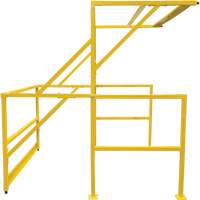 Barri&egrave;re de s&eacute;curit&eacute; pour mezzanine, 70" lo x 77" ha, 78" &eacute;lev&eacute;e, Jaune Rock Safety Industrial Ltd