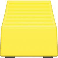 Cale de roue ultra-robuste pour l'exploitation mini&egrave;re Checkers Safety, PEHD, Jaune, 14-1/2" la x 17-1/2" p x 16" h Rock Safety Industrial Ltd