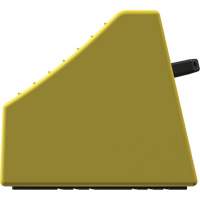 Cale de roue ultra-robuste pour l'exploitation mini&egrave;re Checkers Safety sans support, PEHD, Jaune, 14-1/2" la x 17-1/2" p x 16" h Rock Safety Industrial Ltd