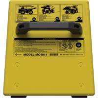 Cale de roue ultra-robuste pour l'exploitation mini&egrave;re Checkers Safety sans support, PEHD, Jaune, 14-1/2" la x 17-1/2" p x 16" h Rock Safety Industrial Ltd