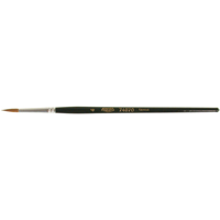 Pinceau d'artiste, Largeur de la brosse de 1/8", Martre rouge, Manche &agrave; Bois Rock Safety Industrial Ltd