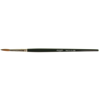Pinceau d'artiste, Largeur de la brosse de 5/32", Martre rouge, Manche &agrave; Bois Rock Safety Industrial Ltd