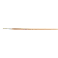 Pinceau de forme ronde en soies blanches pures pour marquage, Largeur de la brosse de 9/64", Soie blanche, Manche &agrave; Bois Rock Safety Industrial Ltd
