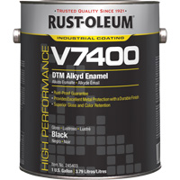High-Performance V7400 System 340 VOC DTM Alkyd Enamel, Black, High-Gloss, Gallon Rock Safety Industrial Ltd