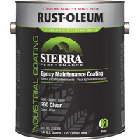 Rev&ecirc;tement dentretien &eacute;poxydique &agrave; base deau Sierra S60 Partie 2 Couche de fond, Gallon, Transparent Rock Safety Industrial Ltd