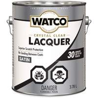 Laque pour bois Watco, 3,78 L, Transparent, Satin Rock Safety Industrial Ltd