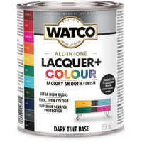 Composant de base fonc&eacute; pour finition laqu&eacute;e + couleur tout-en-un Watco, 946 ml, Base &agrave; teinte fonc&eacute;e, Tr&egrave;s brillant Rock Safety Industrial Ltd