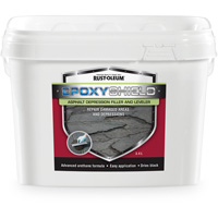 Mat&eacute;riau de remplissage de d&eacute;pression et de nivellement pour asphalte EpoxyShield, Seau, Noir Rock Safety Industrial Ltd