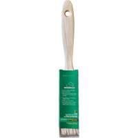 Pinceau pour murs et moulures One Coat, Soie blanche, Manche Bois, Largeur de 1" Rock Safety Industrial Ltd