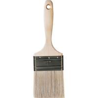 Pinceau pour murs et moulures One Coat, Soie blanche, Manche Bois, Largeur de 3" Rock Safety Industrial Ltd