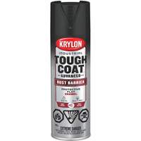 Tough Coat&reg; Advanced Paint with Rust Barrier Technology, Black, Flat, 425 g, Aerosol Can Rock Safety Industrial Ltd