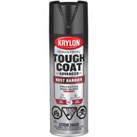 Tough Coat&reg; Advanced Paint with Rust Barrier Technology, Black, High-Gloss, 425 g, Aerosol Can Rock Safety Industrial Ltd