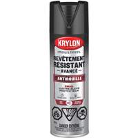 Tough Coat&reg; Advanced Paint with Rust Barrier Technology, Black, High-Gloss, 425 g, Aerosol Can Rock Safety Industrial Ltd