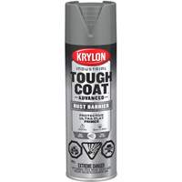 Tough Coat&reg; Advanced Paint with Rust Barrier Technology, Grey Primer, Ultra-Flat, 425 g, Aerosol Can Rock Safety Industrial Ltd