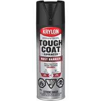 Tough Coat&reg; Advanced Paint with Rust Barrier Technology, Black, Semi-Gloss, 425 g, Aerosol Can Rock Safety Industrial Ltd