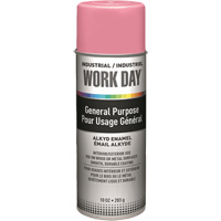 Industrial Work Day Paint, Pink, Gloss, 10 oz., Aerosol Can Rock Safety Industrial Ltd