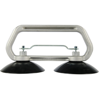 Appareils &agrave; ventouses - Ventouse double industrielle, 75 lb Capacit&eacute;, 5", Barre &agrave; tirer, 10" Longueur de la manche Rock Safety Industrial Ltd