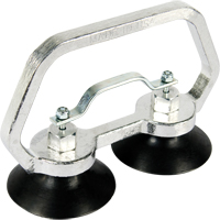 Appareils &agrave; ventouses - Ventouse double industrielle, 30 lb Capacit&eacute;, 3", Barre &agrave; tirer, 7" Longueur de la manche Rock Safety Industrial Ltd