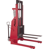 Hydraulic Stacker, Electric Operated, 1500 lbs. Capacity, 96" Max Lift Rock Safety Industrial Ltd