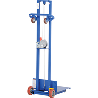 Empileur &agrave; plateforme, M&eacute;canisme Treuil manuel, Capacit&eacute; de 400 lb, Levage max de 58" Rock Safety Industrial Ltd