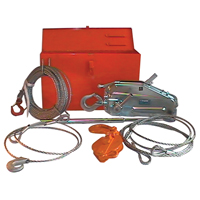 Palan &agrave; c&acirc;ble d'acier Tirfor TU17 en ensemble de r&eacute;cup&eacute;ration, Diam&egrave;tre du fil 5/16", Capacit&eacute; 2000  lb (1 tonne) Rock Safety Industrial Ltd