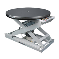 Positionneur pour palette &agrave; nivellement automatique EZ Loader E - plateforme en acier inoxydable, 43" lo x 43" la, Capacit&eacute; 4000 lb Rock Safety Industrial Ltd