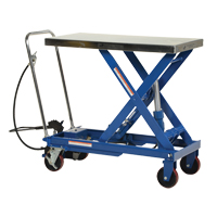 Pneumatic Hydraulic Scissor Lift Table, Steel, 39-1/2" L x 20" W, 1750 lbs. Cap. Rock Safety Industrial Ltd