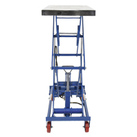 Pneumatic Hydraulic Scissor Lift Table, Steel, 35-1/2" L x 20" W, 800 lbs. Cap. Rock Safety Industrial Ltd
