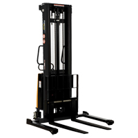 Fork Lift Stacker, Electric Operated, 2000 lbs. Capacity, 137" Max Lift Rock Safety Industrial Ltd