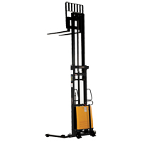 Fork Lift Stacker, Electric Operated, 2000 lbs. Capacity, 137" Max Lift Rock Safety Industrial Ltd