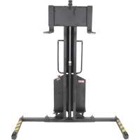 Narrow Mast Powered Lift Stacker, Electric Operated, 1000 lbs. Capacity, 63" Max Lift Rock Safety Industrial Ltd