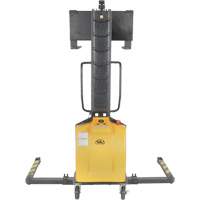 Narrow Mast Powered Lift Stacker, Electric Operated, 1000 lbs. Capacity, 63" Max Lift Rock Safety Industrial Ltd