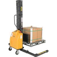 Narrow Mast Powered Lift Stacker, Electric Operated, 1000 lbs. Capacity, 63" Max Lift Rock Safety Industrial Ltd