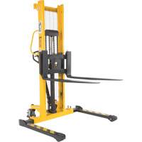 Manual Hydraulic Stacker, Hand Pump Operated, 2000 lbs. Capacity, 63" Max Lift Rock Safety Industrial Ltd