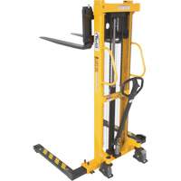 Manual Hydraulic Stacker, Hand Pump Operated, 2000 lbs. Capacity, 63" Max Lift Rock Safety Industrial Ltd