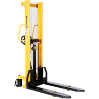 Manual Hydraulic Stacker, Hand Pump Operated, 2000 lbs. Capacity, 63" Max Lift Rock Safety Industrial Ltd