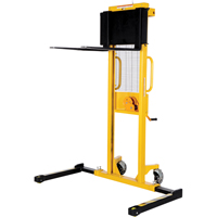 Manual Stacker, Hand Winch Operated, 770 lbs. Capacity, 60" Max Lift Rock Safety Industrial Ltd