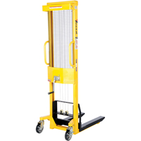 Manual Stacker, Hand Winch Operated, 770 lbs. Capacity, 60" Max Lift Rock Safety Industrial Ltd